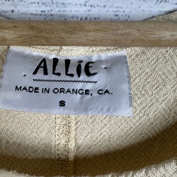 Allie Womens Small Artsy Gauzy Maxi Dress Desert Cactus Art to Wear Painting - Picture 10 of 12